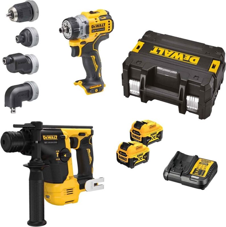 Dewalt - Akku-Bohrschrauber-Set, 12V / 5Ah