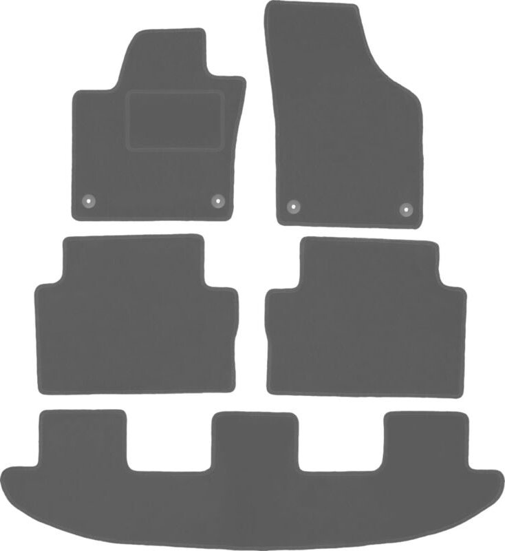 Graphit-Fußmatten für: Volkswagen Sharan II Minivan (2010-)