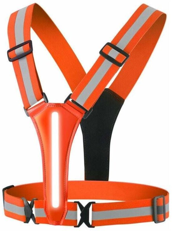 Lauf-LED-Lichtweste – verstellbare LED-Lichtweste, gut sichtbare reflektierende Sicherheitsweste zum Laufen, Radfahren, ...