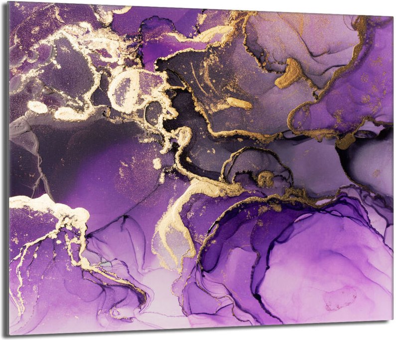 Glas-Kochfeldschutz 60x52 Lila