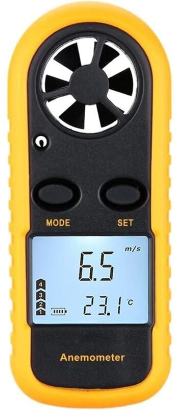 Aougo - Digitales Anemometer, Anemometer, Handanemometer, Anemometer, Windprüfgerät