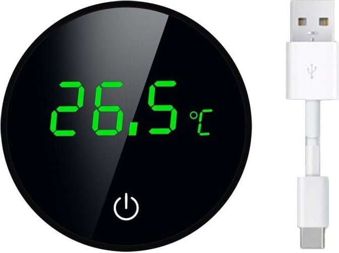Aquarium-Thermometer, Aquarium-Thermometer, Touch-LED-Display, hohe Präzision, wiederaufladbar