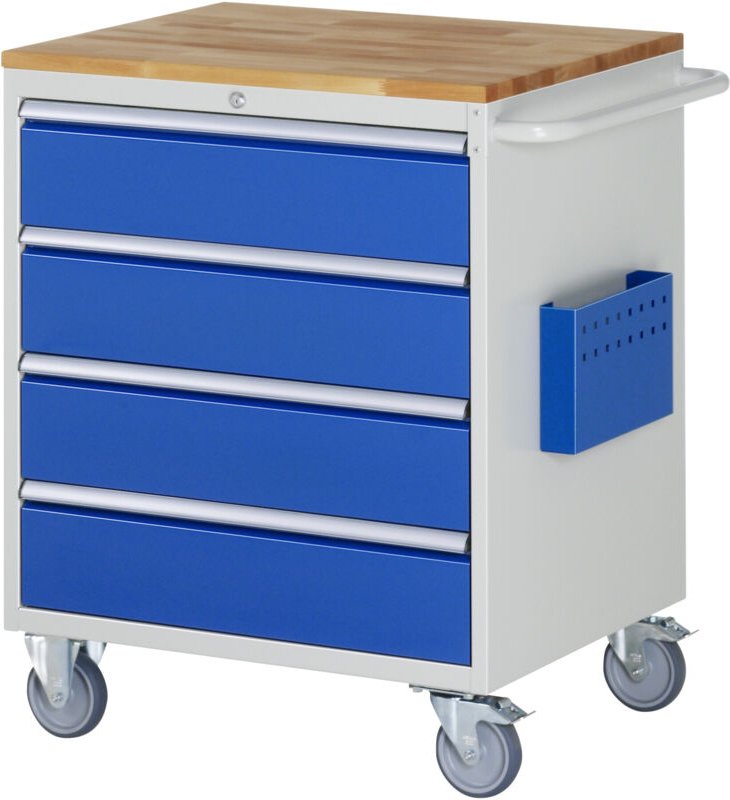 Montagewagen Buche-Top 4 x Schublade-XL 4x180mm BxTxH 770x650x975 mm - RAU