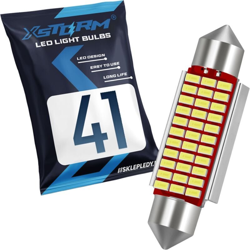 LED-Röhre, 41 mm, 42 mm, 33 SMD, C3W, C5W, CANBUS