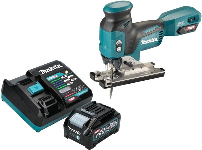 Makita JV 001 GM101 Akku Stichsäge 40 V max. 135 mm Brushless + 1x Akku 4,0 Ah + Ladegerät