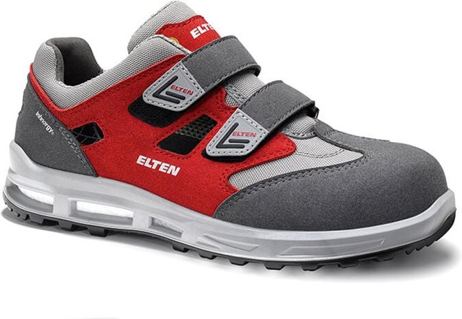 Elten Sicherheitssandale TRAVIS XXT grey-red Easy ESD S1, Gr. 38
