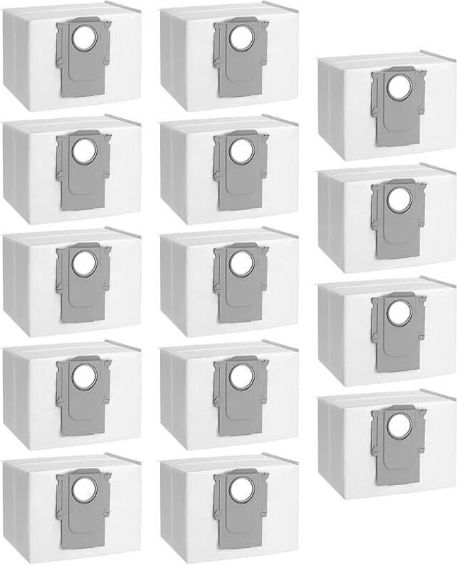 Lot de 14 sacs à Poussière pour Roborock S8+/ S8 Pro Ultra/ S7 MaxV Ultra/ S7 Pro Ultra/ Q7+/ Q7 Max+/ Q8 Max+/ Q5 Pro+/...