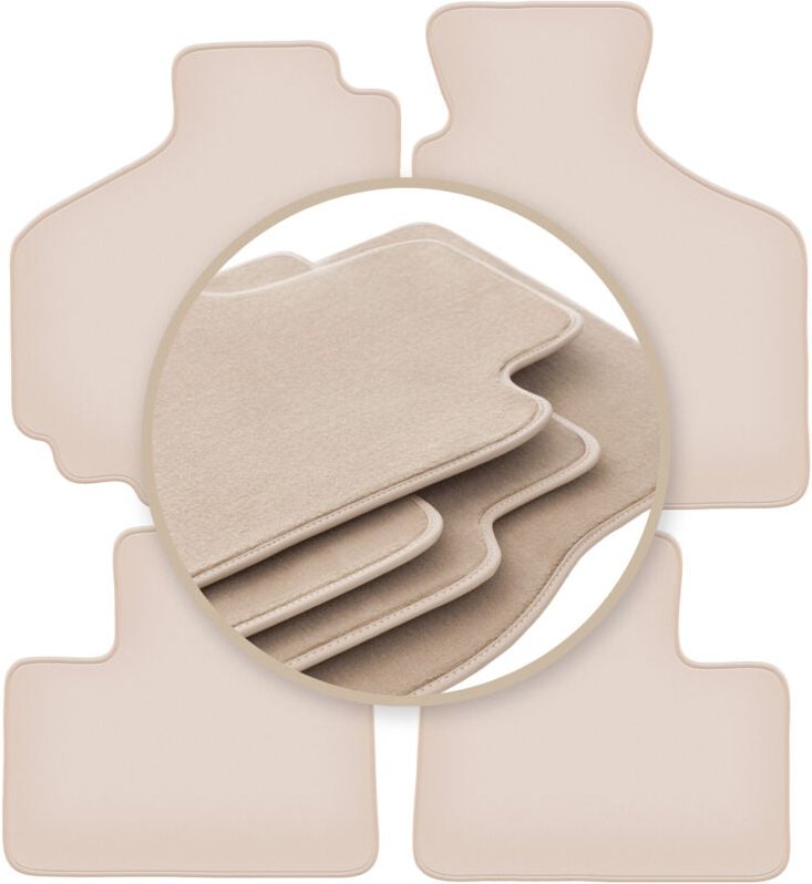 Beige PREMIUM-Matten für: Suzuki Ignis I Fließheck 2001-2008