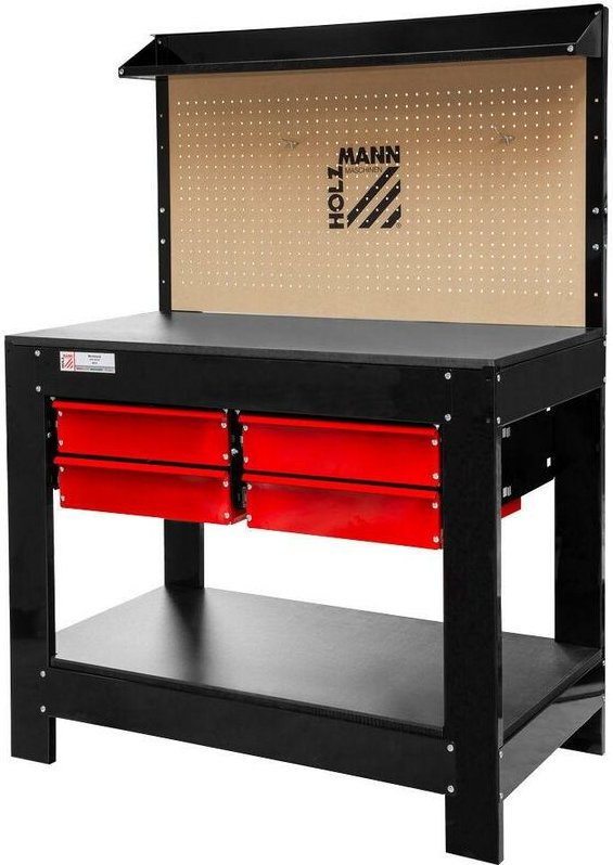 Holzmann - werkbank werktisch schublade werkstatt arbeitsplatte arbeitstisch WT37