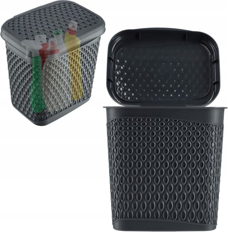 Thumbnail - Wäschekapselbehälter, 6 l, grau, Waschmittelbox - Kadax