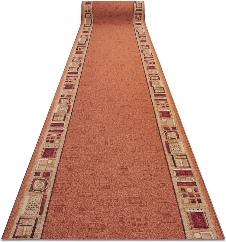 Läufer Antirutsch JENA rot 100cm orange 100x210 cm