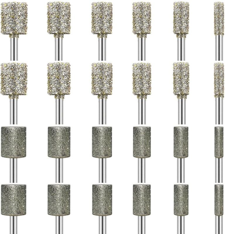 24-teiliges Diamantschleifstück, Diamantschleifstift, Körnung 116, Körnung 50, Zubehör für Rotationswerkzeuge mit 3-mm-S...