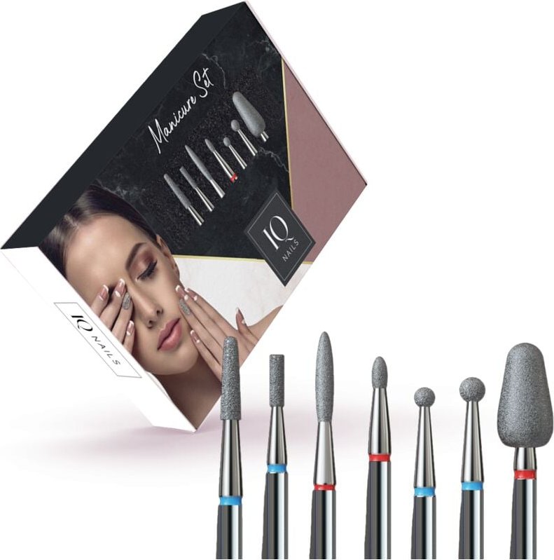 Maxi-Set – 7 Diamant-Nagelhautentferner-Bits