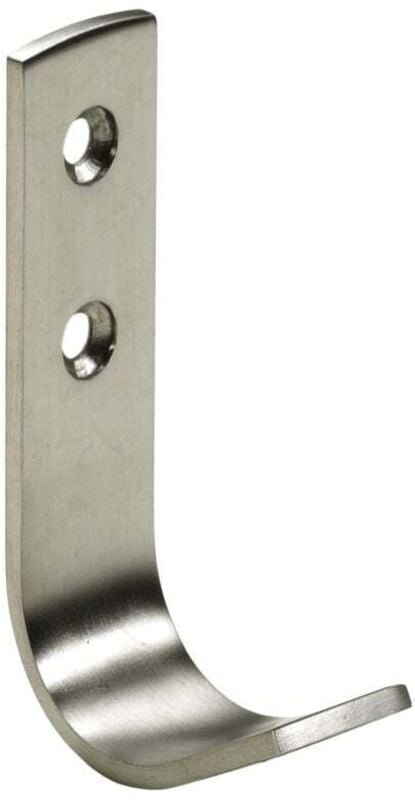 Hettich - Mantelhaken 7,3 x 2,0 x 4,2 cm Stahl Edelstahl-Optik - 1 Stück Haken