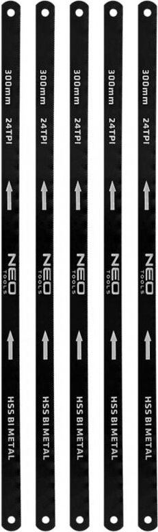 Metallsägeblatt 300 x 12,5 mm, Bimetall, 5 Stk.