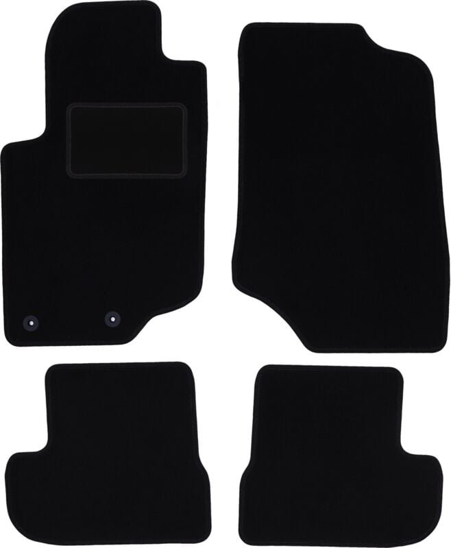 Schwarze Veloursmatten für: Peugeot 207CC Coupé, Cabrio (2006-2012)