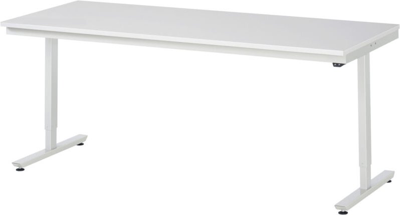 Arbeitstisch adlatus 150 elektrisch höhenverstellbar Arbeitsplatte mit Melaminharzbeschichtung 2000 mm x 800 mm - RAU