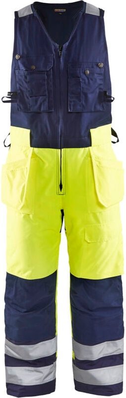 Winter-Overall ohne Ärmel Hochsichtbarkeit 8504 - Neon Gelb/Navy 54