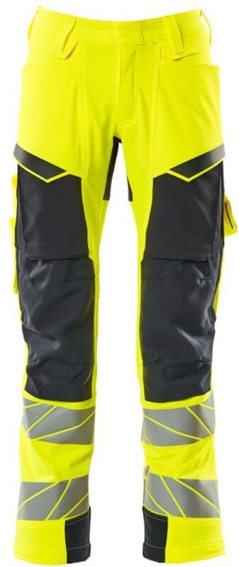 Thumbnail - Hose mit Knietaschen 19079-511-17010 Gr. 82C68 hi-vis gelb/schwarzblau - Mascot