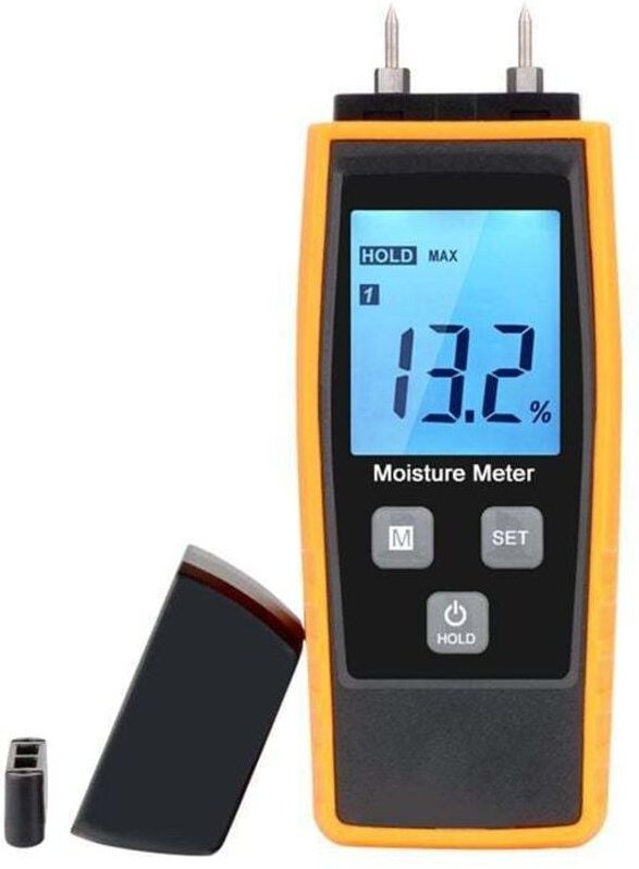 Bois Feuchtigkeitsmessgerät, Digitaler Feuchtigkeitstester hd, 8 kalibrierte Gruppen zur Auswahl - Ulisem