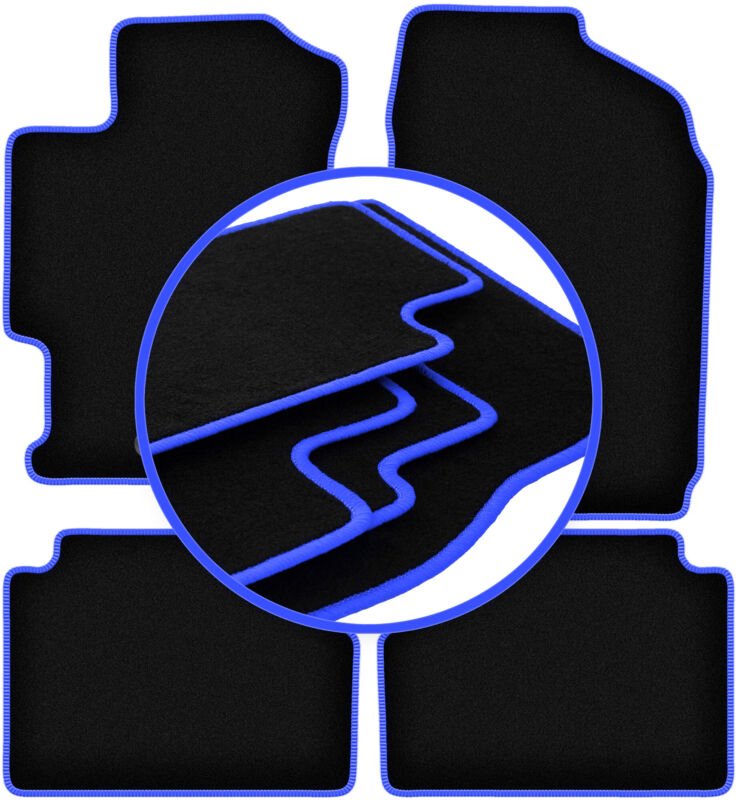 CARLUX-BLUE Autofußmatten für: Mazda 6 I GG/GY Kombi, Limousine, Liftback (2002-2007)