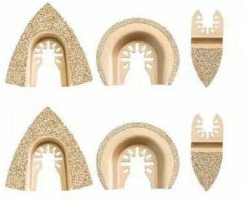 Kit de 6 hojas de sierra, hojas para herramientas oscilantes Betterlife, kit de accesorios para hojas de sierra multiher...