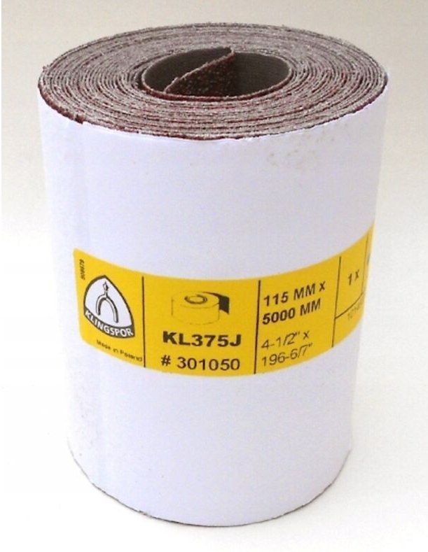 KLINGSPOR KL375J Schleifgeweberolle 115x5m 100g dick