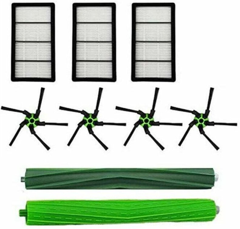Nazalus-Hot Sale-Kehrmaschinenzubehör für iRobot S9 S9+ S9plus Serie Hauptbürstenfilter Seitenbürstenzubehör, 9er-Pack
