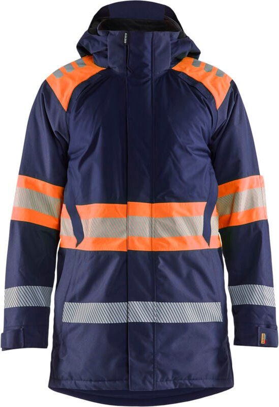 Arbeitsparka Winter Hochsichtbarkeit Klasse 1 4485 - Marine/Orange XXL