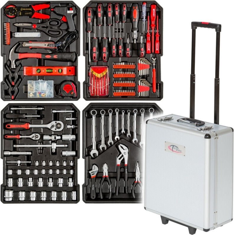 Trade Shop - cassetta trolley portatile equipmente mit 187 usen -