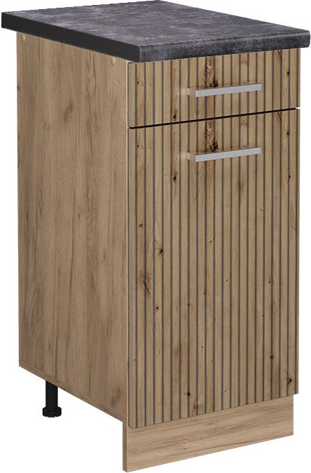 Vicco - Küchenunterschrank R-Line, Artisan-Eiche, 40 cm , ap Anthrazit