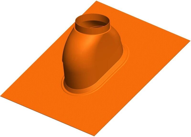 Alternative Haustechnik - Atec Dachpfanne PolyTop 0Grad bis 48Grad ziegelrot dn 60/100 + dn 80/125