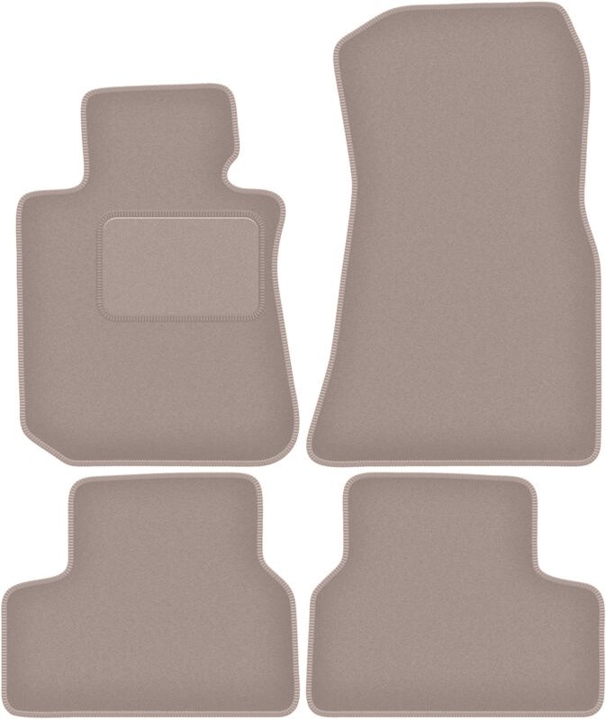 Beige Velours-Fußmatten für: BMW i4 G26 0 (2021-2022)