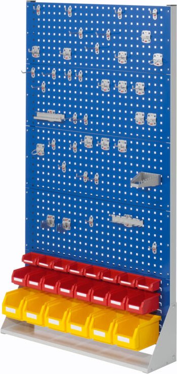 Kappes ®RasterPlan Stellwände einseitig Größe 5 - 4x Lochplatten 1x Schlitzplatte 1x Zubehörsortiment 62-teilig Enzianbl...