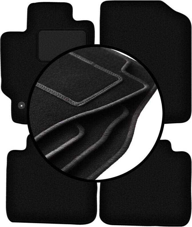 Komplettset Veloursmatten für: Toyota Camry VII Limousine (2007-2011)