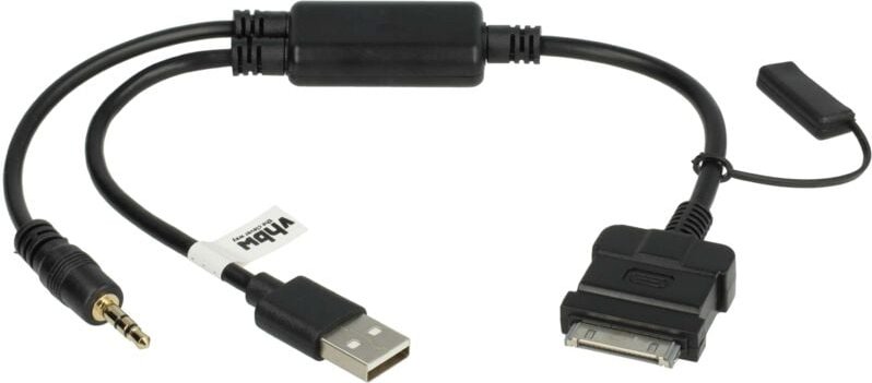 Vhbw - kfz Audio Kabel Ersatz für bmw 61120440796, 61120440812 für Auto, Fahrzeug - Y-Adapter, Schwarz