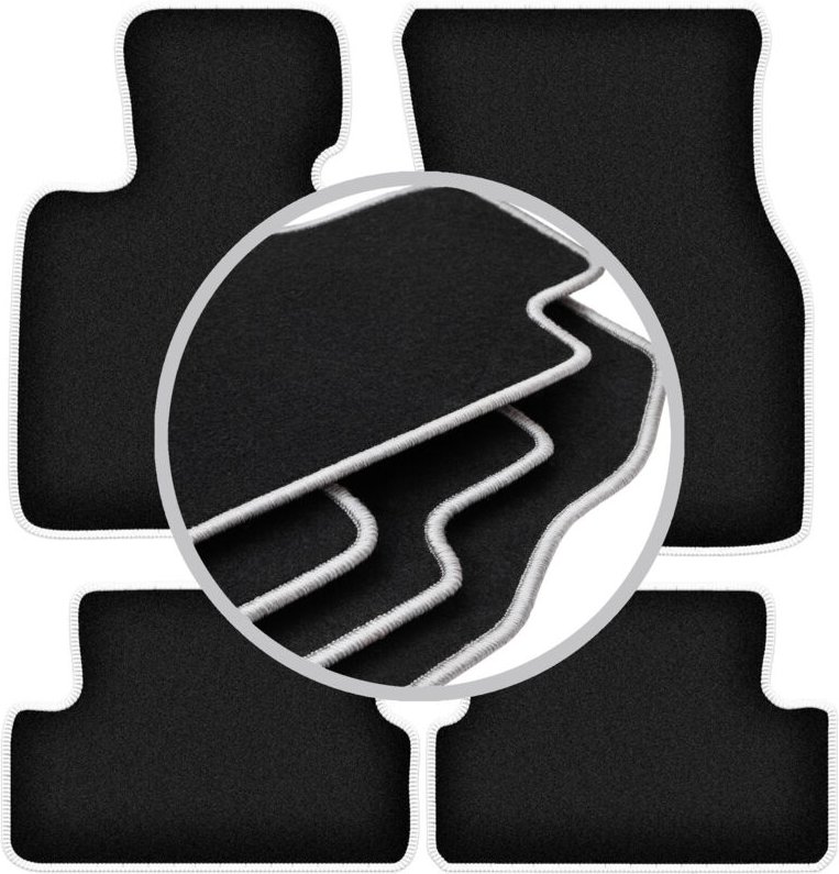 CARLUX-SILVER Autofußmatten für: Mini Cooper F57 Cabrio (2014-)
