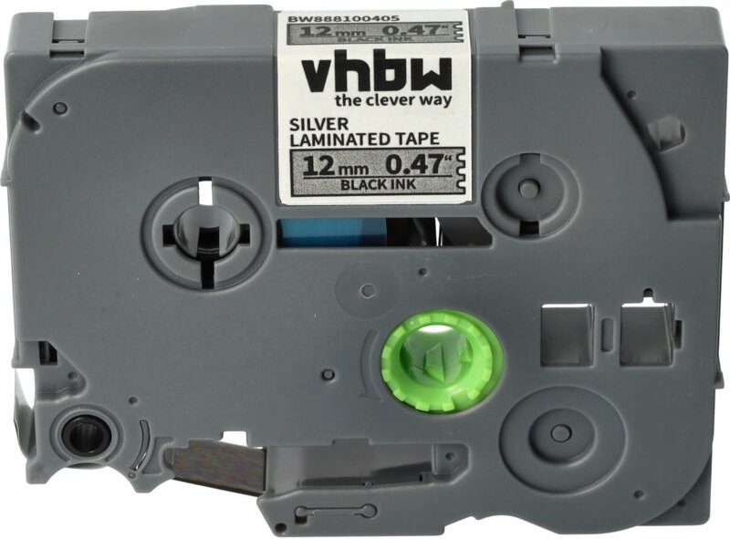 Vhbw - Schriftband-Kassette kompatibel mit Brother pt 2400ECC, 2410, 2420, 2420PC, 2400E Etiketten-Drucker 8m x 12mm Sch...