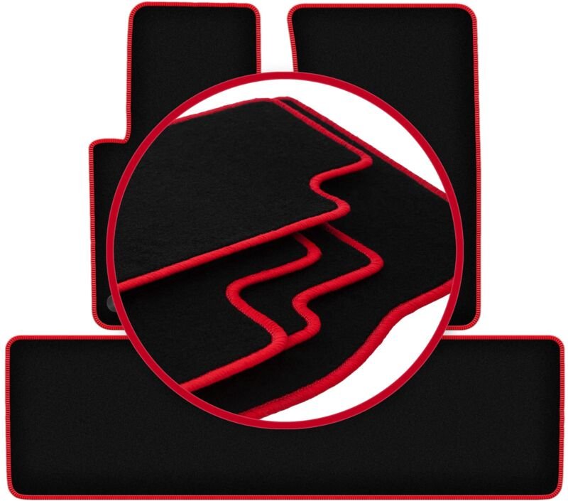 CARLUX-RED Autofußmatten für: Mercedes G W461 Offroad (1978-2008)