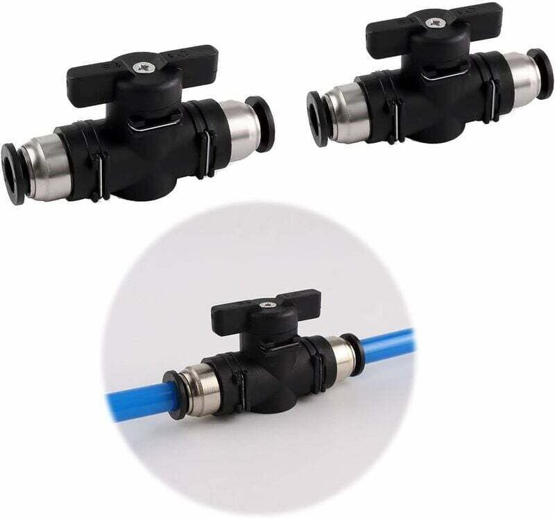 6 mm pneumatische Kupplung, Push-Typ, Schnellanschluss, manuelles Ventil, Push-Typ, gerade pneumatische Kupplung zum Ver...