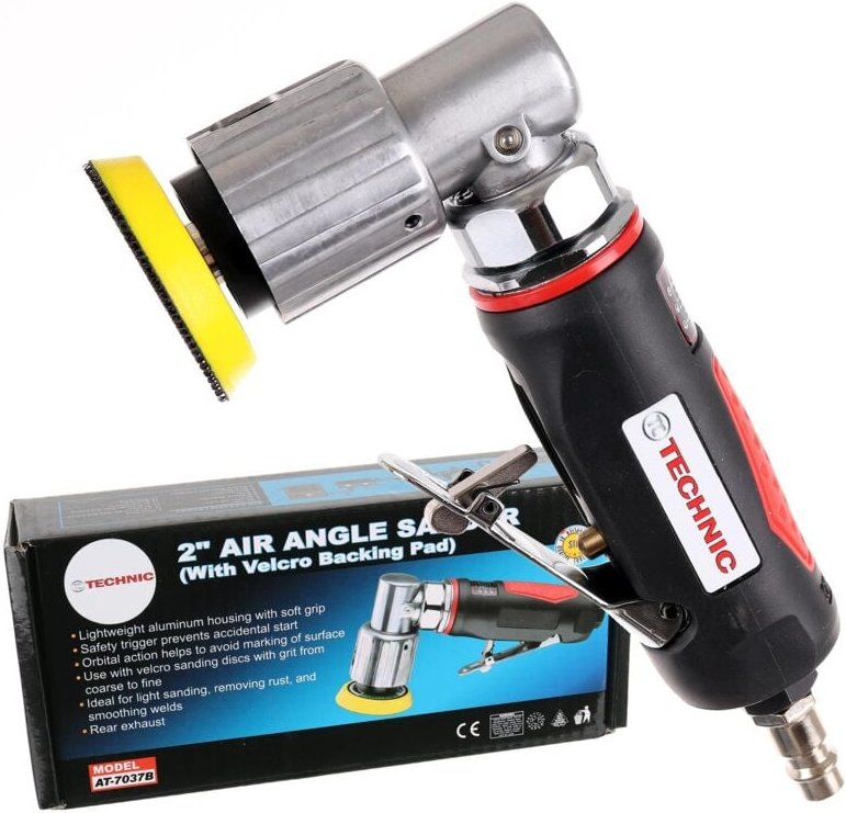 Pneumatischer Exzenterschleifer 50mm Scheibe Mit Klettverschluss Holz Metall