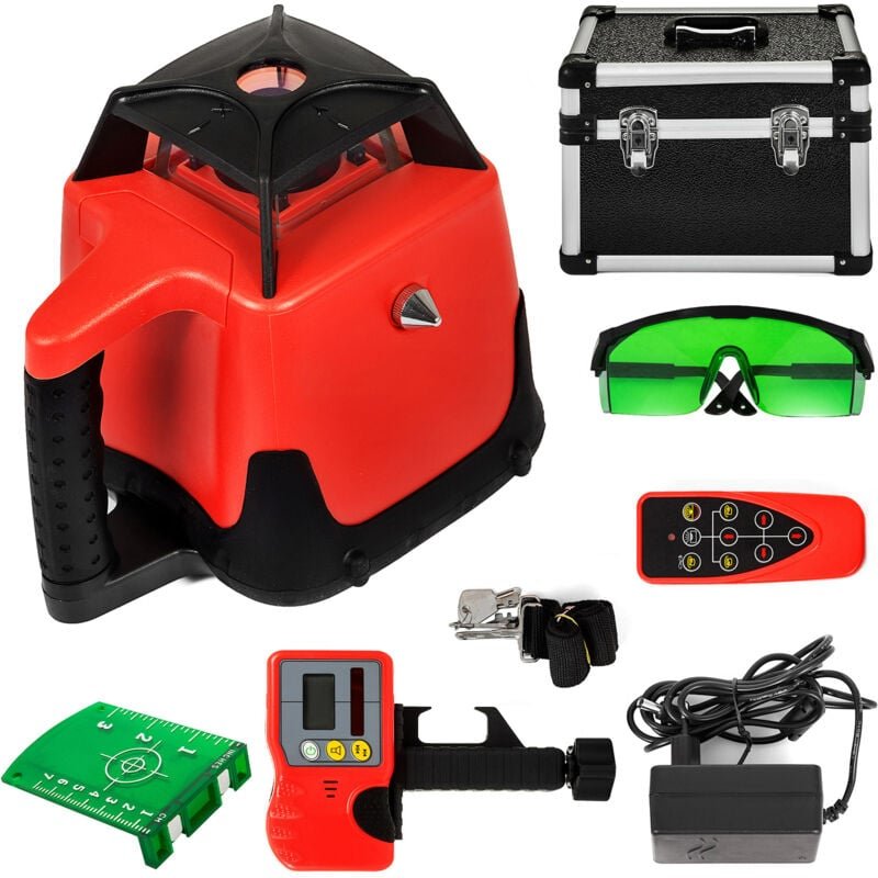 Thumbnail - Mophorn - Green Beam Laser-Wasserwaage, selbstrotierend, automatisches Nivellierset, professionelles Hochleistungs-Laser...
