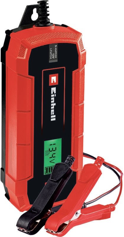 Einhell - Batterie-Ladegerät ce-bc 5 m LiFePO4 (intelligentes 12 v Batterieladegerät mit Mikroprozessorsteuerung für ver...