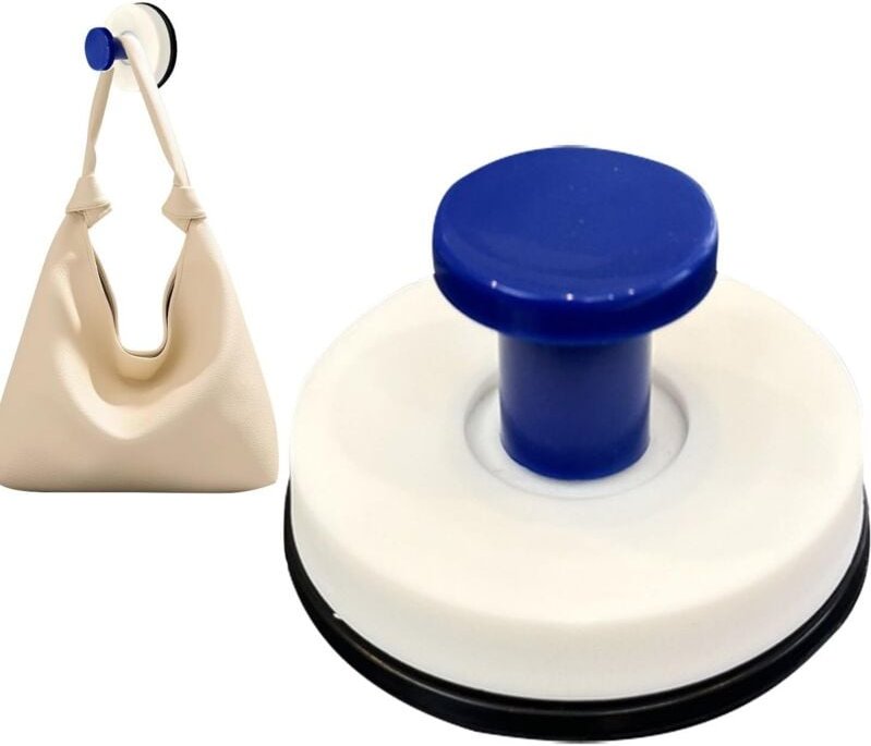 Saughaken, Duschhaken mit Saugnapf – Bademantelaufhänger – Utensilien-Organizer ohne Bohren, abnehmbare Werkzeugaufbewah...