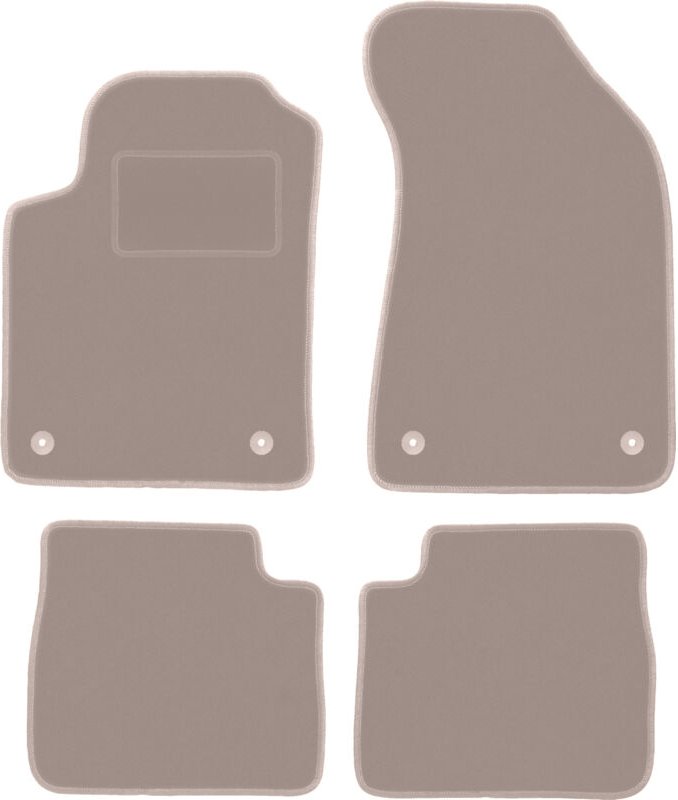 Beige Veloursmatten für: Lancia Delta III Fließheck (2008-2014)