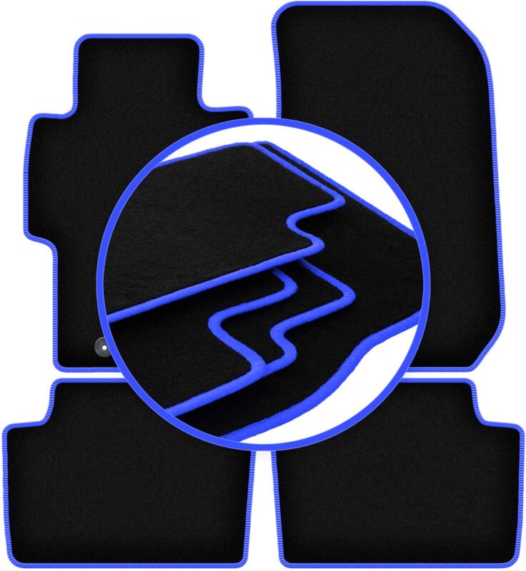 CARLUX-BLUE Autofußmatten für: Honda Accord VII Limousine, Kombi, Tourer, Type-S (2002-2008)