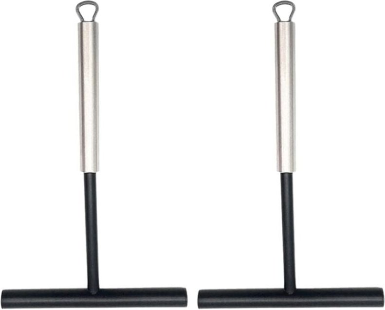 2Pcs Crepes Distributoren Silikon Edelstahl Spachtel Spreader für Pfannkuchen Backen Kochen Küche