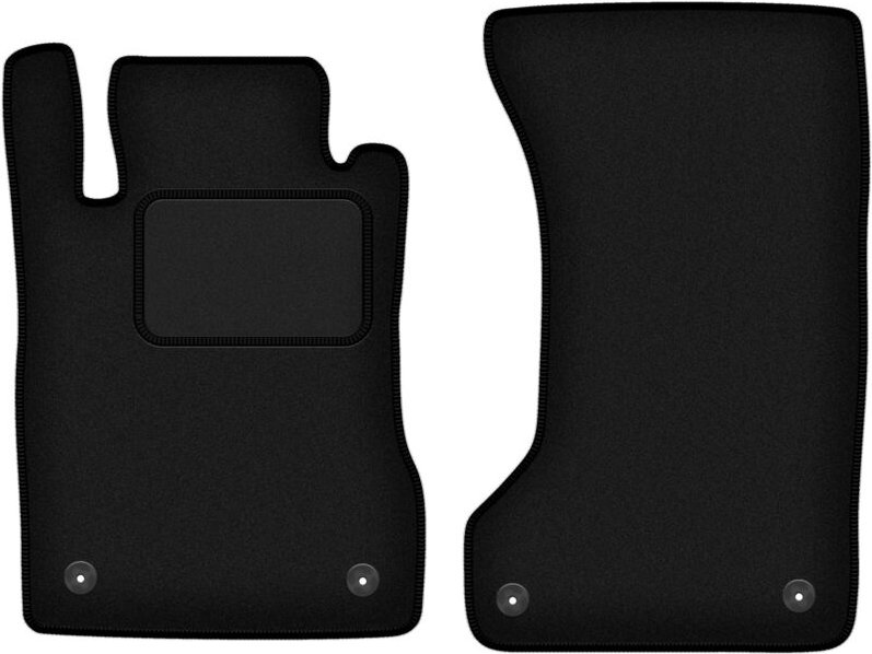 Vordere Matten schwarz für: Mercedes W211 4Matic Limousine, Kombi (2003-2009)
