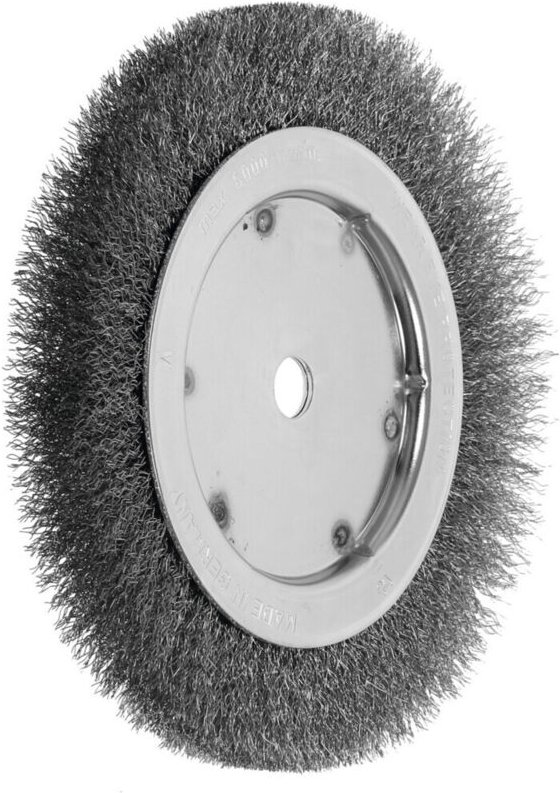 Lessmann ® - Lessmann Einreihige Rundbürste INOX-Draht 0,30 mm, Bürsten-⌀xBürstenbreite: 200X16 mm