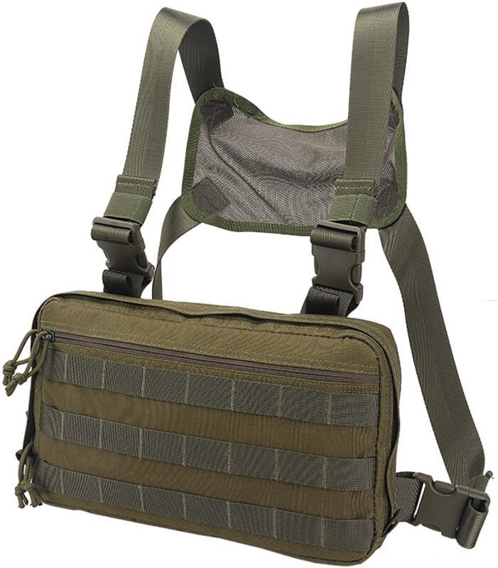 Thumbnail - Armeegrüne neue taktische Brusttasche für den Außenbereich, multifunktionale Weste mit großer Kapazität, Hüfttasche, Auf...
